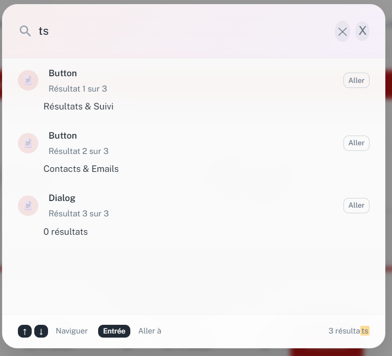 Search labels leaking through